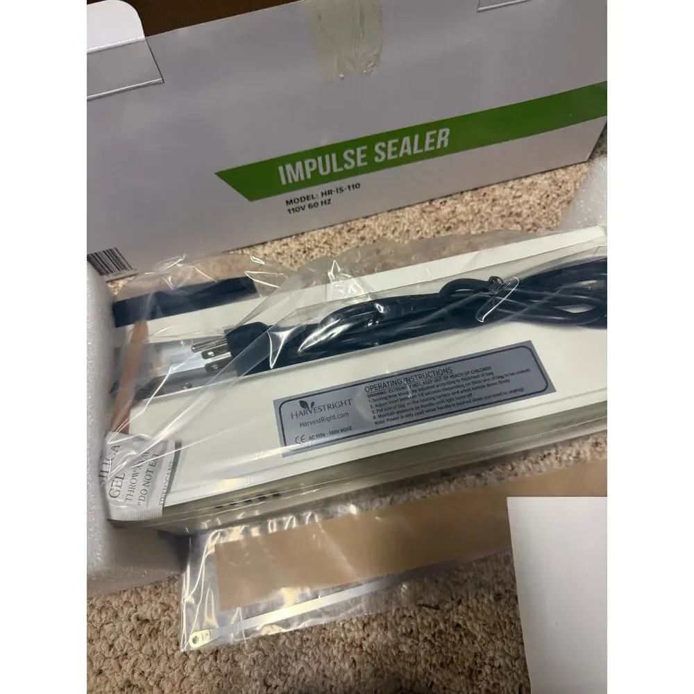 NEW Harvest Right Impulse Heat Sealer HR-1S-110 NEW in BOX